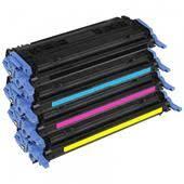 4 Pack - Compatible 124A Multipack Q6000A/Q6001A/Q6002A/Q6003A BCMY Toner for HP Printers