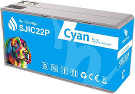 Compatible SJIC22P Cyan Ink Cartridge for Epson Printers C33S020602