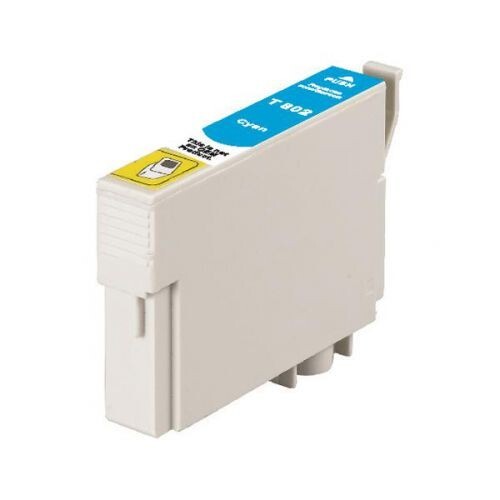 Compatible T0802 Cyan Ink Cartridge for Epson Printers C13T08024010