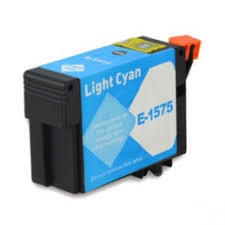 Compatible T1575 Light Cyan Ink Cartridge for Epson Printers C13T15754010