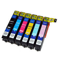 6 Pack - Compatible 24XL T2438 BCMY Hi Cap Ink Multipack - Elephant for Epson Printers