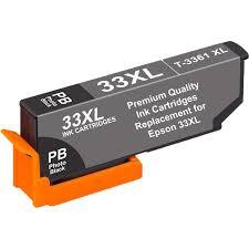 Compatible 33XL T3361 Photo Black Ink Cartridge for Epson Printers C13T33614012