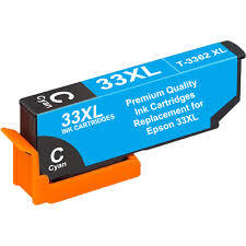 Compatible 33XL T3362 Cyan Ink Cartridge for Epson Printers C13T33624012