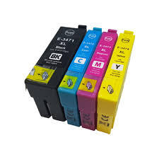 4 Pack - Compatible 34XL T3476 BCMY Hi Cap Ink Multipack - Golf Ball for Epson Printers
