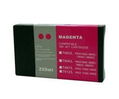 Compatible T5633 Magenta Ink Cartridge for Epson Printers C13T563300
