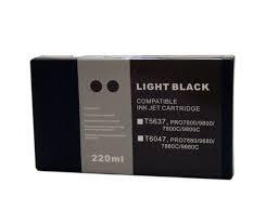 Compatible T5637 Light Black Ink Cartridge for Epson Printers C13T563700