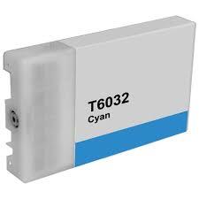 Compatible T6032 Cyan Ink Cartridge for Epson Printers C13T603200