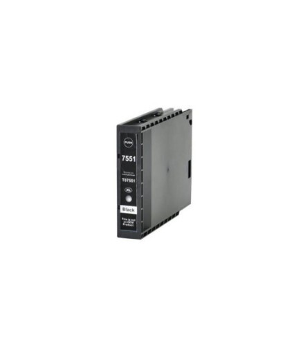 Compatible T7551 Black Ink Cartridge for Epson Printers C13T755140
