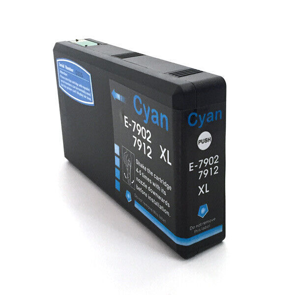Compatible 79XL T7902 Cyan Ink Cartridge for Epson Printers C13T79024010