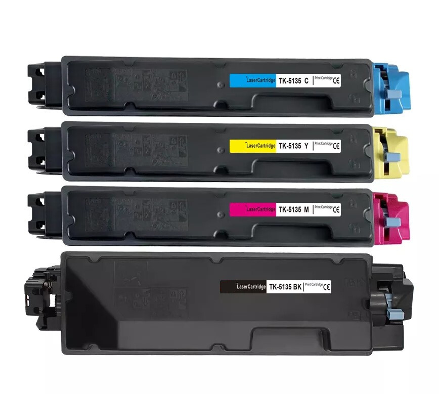 4 Pack - Compatible TK5135 BCMY Toner Multipack for Kyocera Printers
