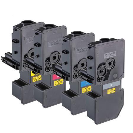 4 Pack - Compatible TK5220 BCMY Toner Multipack for Kyocera Printers