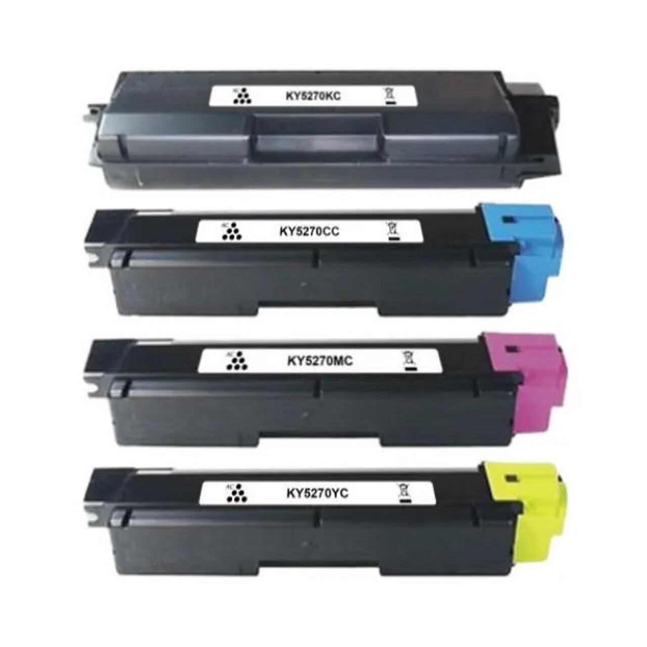 4 Pack - Compatible TK5270 BCMY Toner Multipack for Kyocera Printers