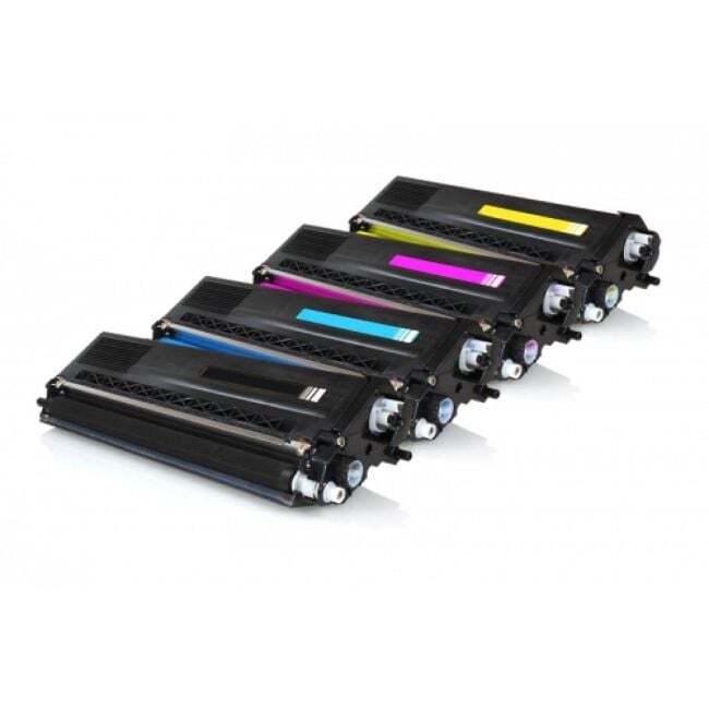 4 Pack - Compatible TN230 BCMY Toner Multipack for Brother Printers