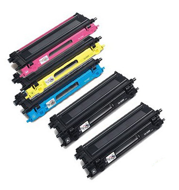5 Pack - Compatible TN242/TN246 Hi Cap BCMY Toner Multipack + Extra Black for Brother Printers