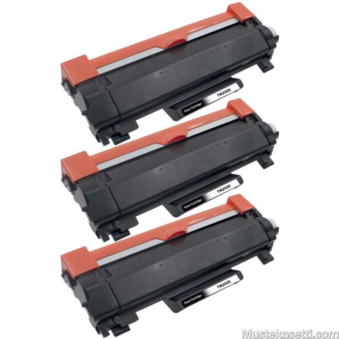 4 Pack - Compatible TN2420 x 3 + DR2400 x 1 Toner/Drum Multipack for Brother Printers