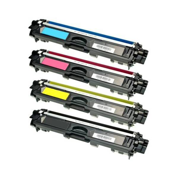 5 Pack - Compatible TN243 BCMY Toner Multipack + Extra Black for Brother Printers