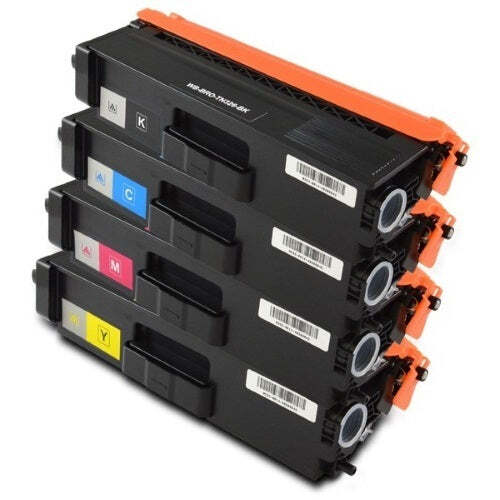 4 Pack - Compatible TN326 BCMY Toner Multipack for Brother Printers