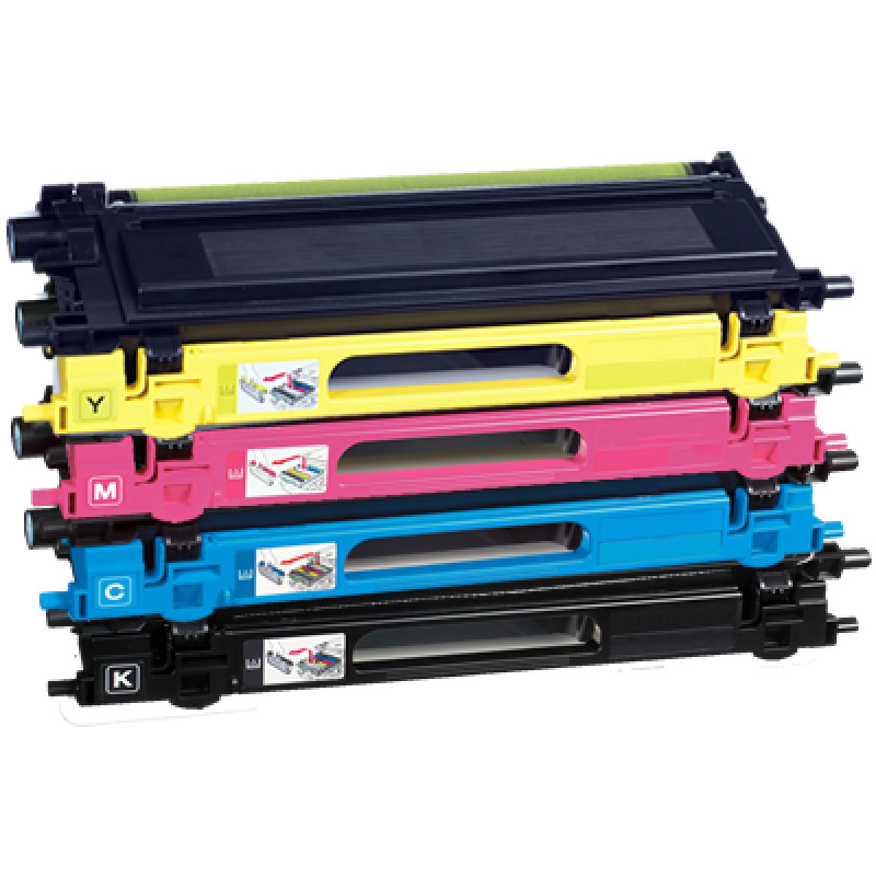 4 Pack - Compatible TN328 BCMY Toner Multipack for Brother Printers