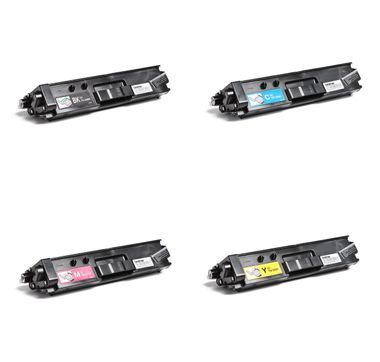 5 Pack - Compatible TN329 BCMY Toner Multipack + Extra Black for Brother Printers