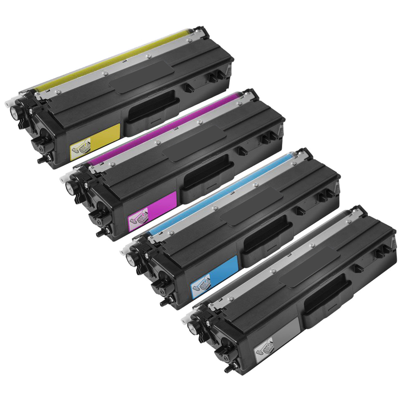 4 Pack - Compatible TN421 BCMY Toner Multipack for Brother Printers