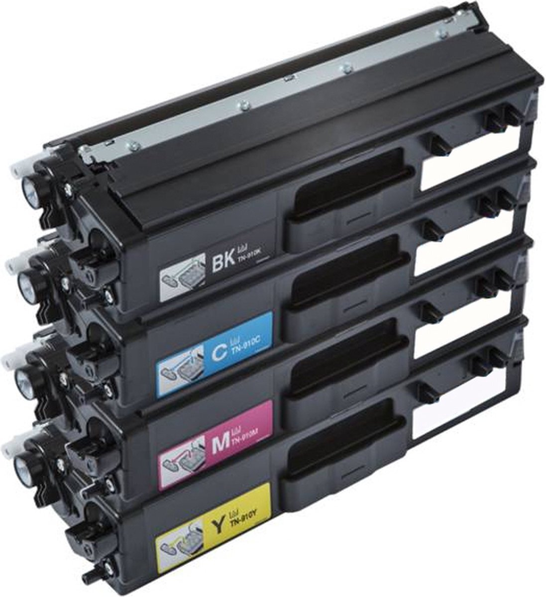 4 Pack - Compatible TN910 BCMY Toner Multipack Full Set of 4 for Brother Printers