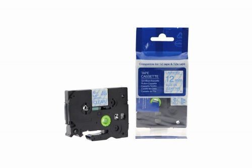 Compatible TZe-133 Blue on Clear Tape 12mm x 8m for Brother P-Touch Printers