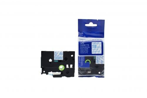 Compatible TZe-143 Blue on Clear Tape 18mm x 8m for Brother P-Touch Printers