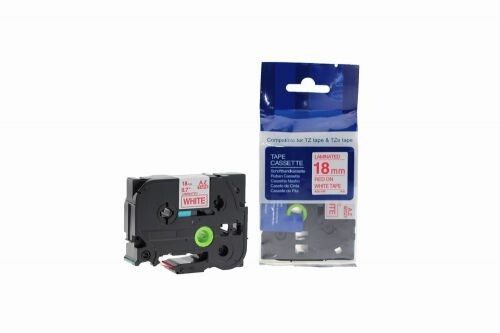 Compatible TZe-242 Red on White Tape for Brother P-Touch Printers