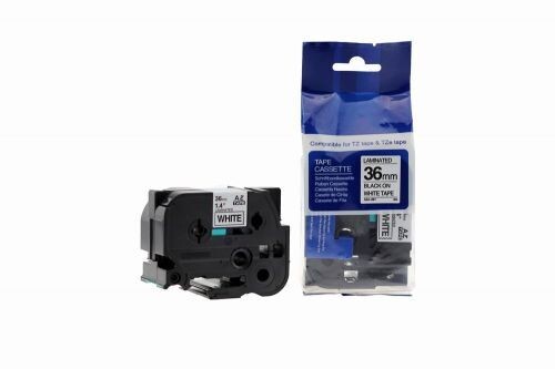 Compatible TZe-261 Black on White Tape 36mm x 8m for Brother P-Touch Label Printers