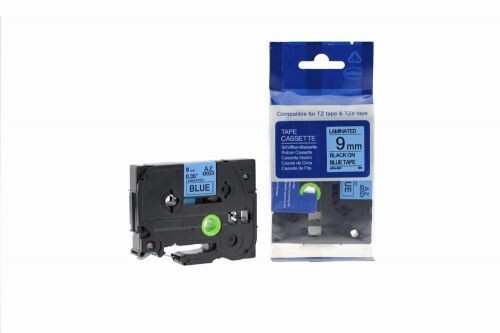 Compatible TZe-521 Black on Blue Tape 9mm x 8m for Brother P-Touch Label Printers