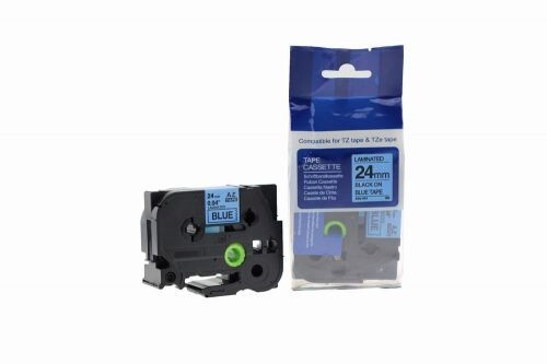 Compatible TZe-551 Black on Blue Tape 24mm x 8m for Brother P-Touch Printers