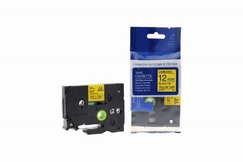 Compatible TZe-631 Black on Yellow Tape 12mm x 8m for Brother P-Touch Label Printers