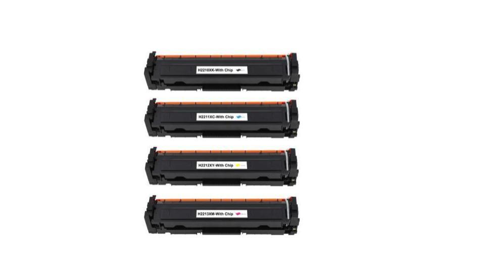 5 Pack - Compatible 207X Multipack W2210X/W2211X/W2212X/W22213X BCMY Toner + Extra Black for HP Printers