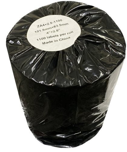 Compatible Zebra 101.5mm x 63.5mm x 1100 pcs (25mm core) White Shipping Labels Roll