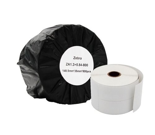 Compatible Zebra 148.5mm x 35mm x 800 pcs (25mm core) White Shipping Labels Roll